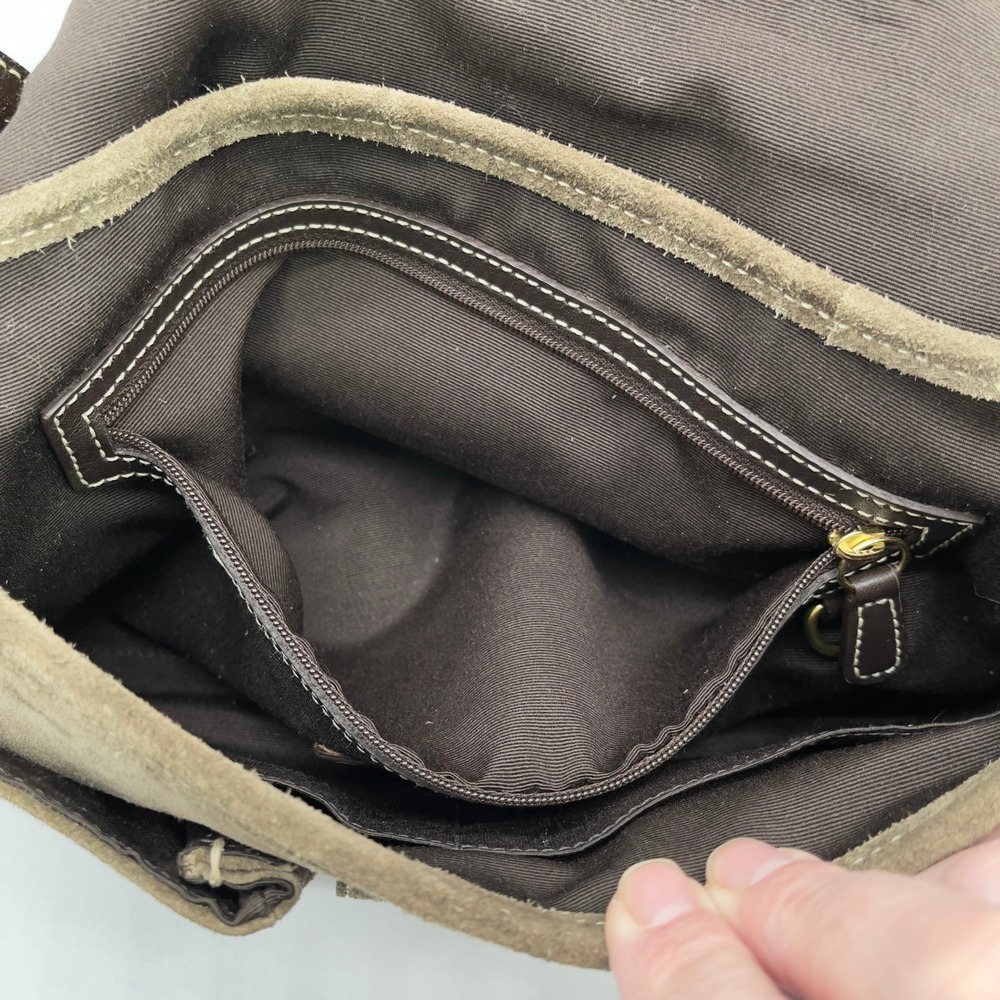 Y2K Coach Soho Suede Shoulder Bag Buckle Brown Quiet Luxury Indie F05S-3659 - Picture 13 of 16